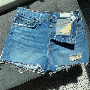 Rag & Bone Maya High Rise Denim Shorts